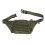 Sac banane en nylon ajustable vert OD pour la course 13