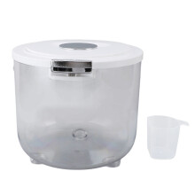 Recipiente hermético para armazenamento de arroz, balde em polipropileno de qualidade alimentar, design resistente a quedas para organização da