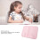 Adjustable ABS Book Stand for Reading and Tablet - Pink, Basic Version 4
