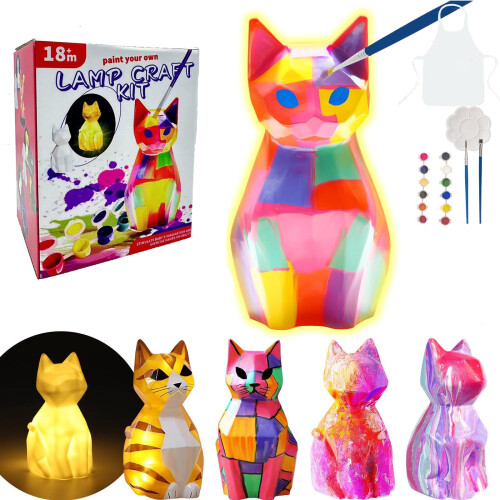 Είδη Ζωγραφικής με Λάμπα Lovely Cats Καλλιτεχνικό Σετ Ζωγραφικής με Λάμπα Γάτες για 1