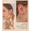 CZ stud earrings 18K white gold plated sterling silver 5