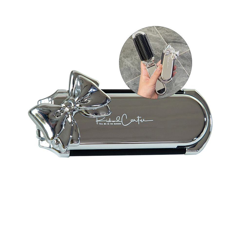 Yoloke Folding Hair Brush with Mirror, Travel Hair Brush, Portable Pocket Size, Mini Hair Brush, Massage Comb Compact, Collapsible Hair Styling Tools