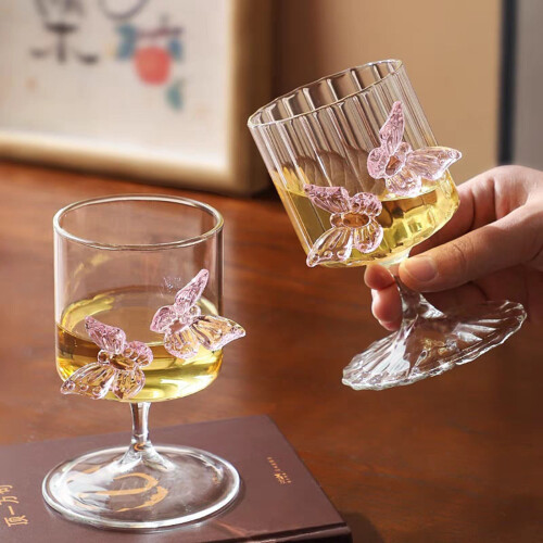 Verre à vin papillon 3D – Gobelet en borosilicate, 250 ml 1