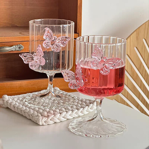 Verre à vin papillon 3D – Gobelet en borosilicate, 250 ml 2