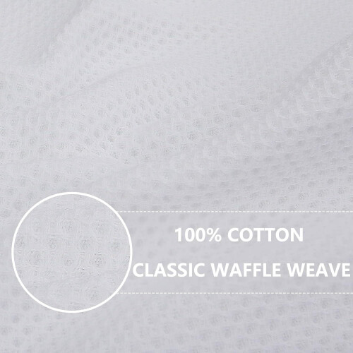 Πετσέτες κουζίνας RUseeN 100% βαμβακερές με ύφανση waffle, εξαιρετικά μαλακές, 1