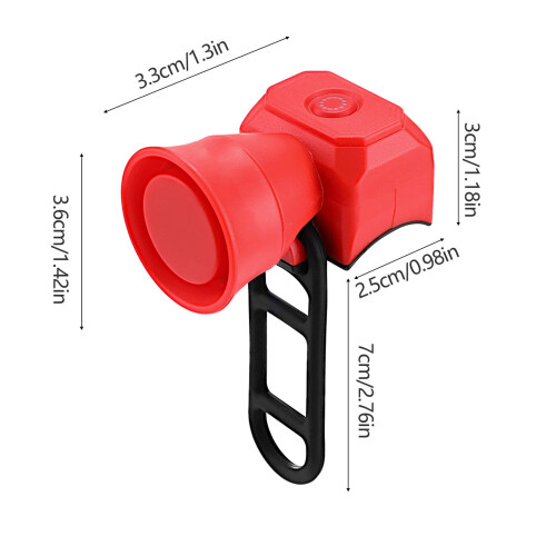 Rechargeable Waterproof Mini Bike Horn 120dB 2