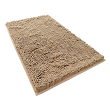 Tappeto da bagno extra spesso antiscivolo, morbido e soffice in microfibra, assorbente, ideale per doccia e vasca, lavabile in lavatrice (50x76 cm).