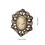 Broche camée en filigrane doré antique 3