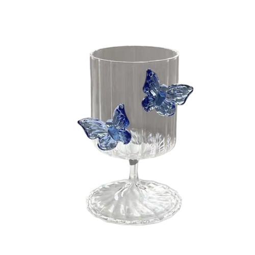 Verre à vin papillon 3D – Gobelet en borosilicate, 250 ml