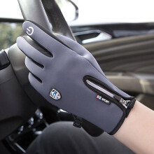 Gloves for Cold Weather, Waterproof Winter Gloves, Windproof Thermal Non-Slip, for Men Women(Gray,L)