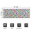 Easter rainbow bunny door mat white 16x47 inch 5