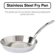 Viking 3 PLY 18/8 Stainless Steel 10" Frying Pan Aluminum Core Dishwasher Safe