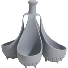 Silicone Egg Poacher Rack for Air Fryer & Microwave, 4-Cup