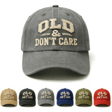 Gorra de béisbol vintage "Old and Don't Care" ajustable