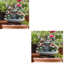 Estatua de colibrí chapoteando en el jardín, placa acrílica de 20x30 cm.