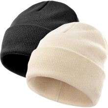 Bonnet en coton doux et chaud pour tout-petit, à revers, 1 pièce