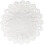 Runde Jacquard-Deckchen (61 cm Durchmesser) mit Spitzenbesatz 1
