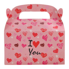 Ballons en forme de cœur et boîte à bonbons pour la Saint-Valentin – Décoration portable sur le thème de l'amour pour anniversaire, mariage,