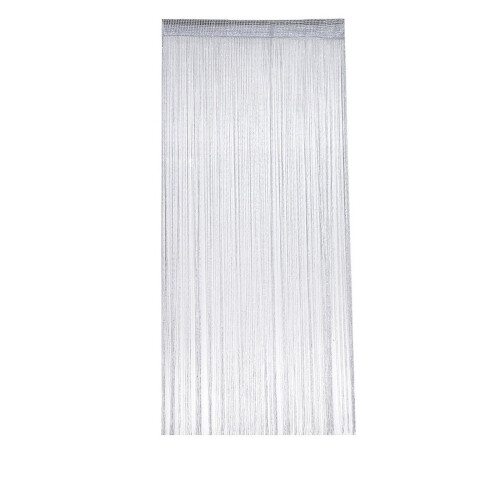Flat Silver Thread Beaded Curtain with Tassels 1 Piece 1