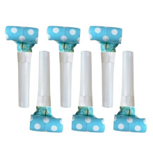 Partypfeifen aus blauem Papier, 6er-Pack