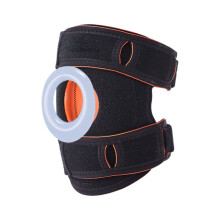 Joelheira ajustável para a patela com suporte em gel.