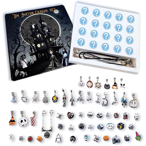 Calendrier de l'Avent Halloween 2025 – 24 bracelets à breloques