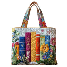 Borsa da viaggio da donna trapuntata con motivo floreale (1 pezzo)