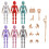 T13 Robot articolato stampabile in 3D, 6 pezzi 1