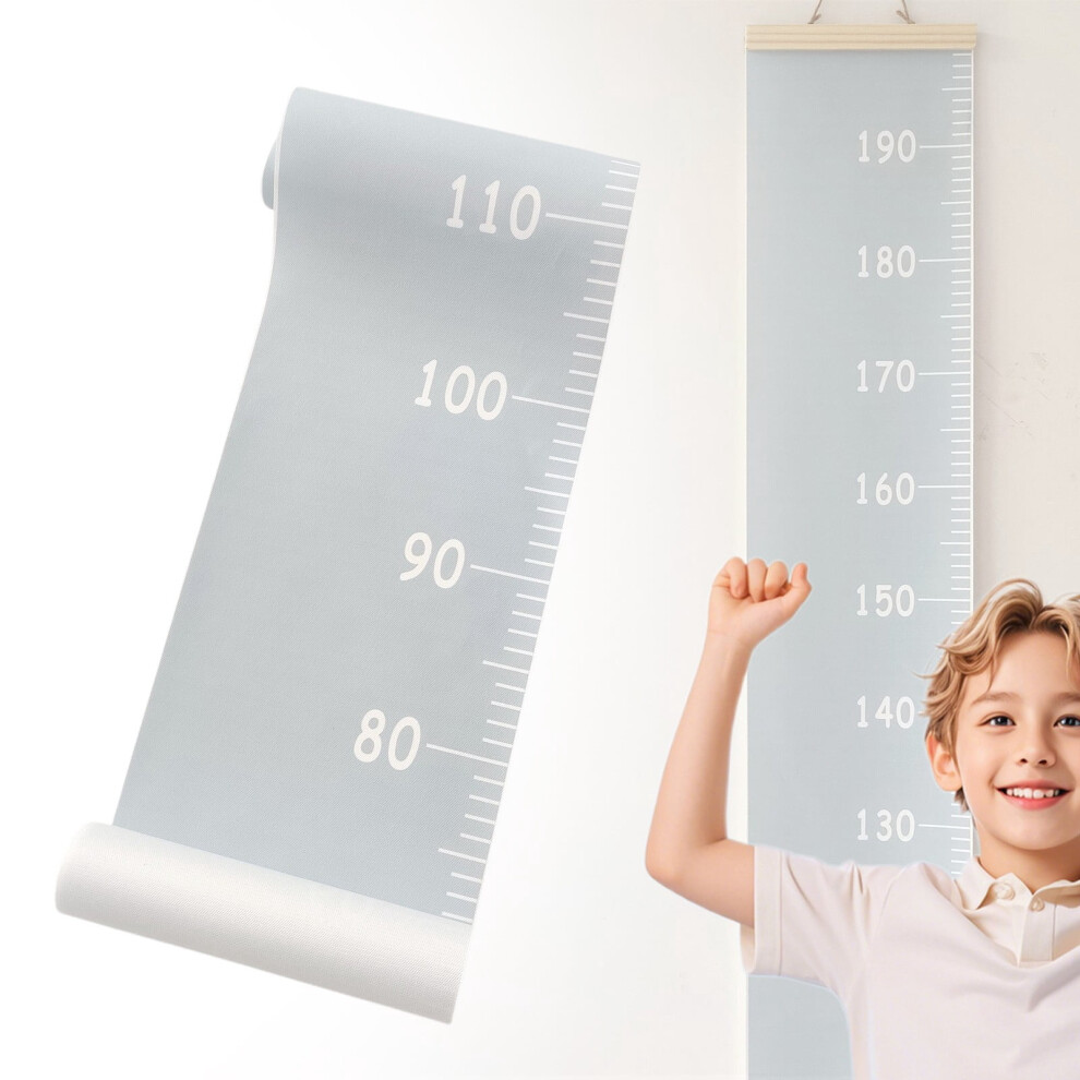 Kids Height Chart Canvas Wall Mounted Growth Ruler | Compatible with Home, Bedroom, Classroom, Playroom, Kindergarten