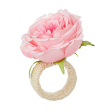 Porte-serviettes à motifs floraux, boucles de serviette, décorations de table pour banquet printanier, mariage, goûter, anniversaire, fêtes,