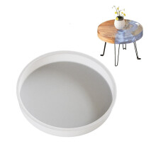 Moule en silicone flexible pour plateaux de table en époxy, grands modèles ronds personnalisables
