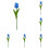 Artificial Purple Tulips 13.4 in, Real-Touch PU, 6 Pack 1