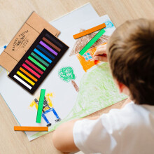 Square Pastel Set – Soft Dry Artist Chalk, 12 to 48