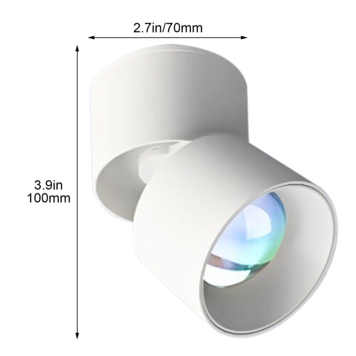 Verstelbare inbouw-LED-downlight van aluminium, 10W 2