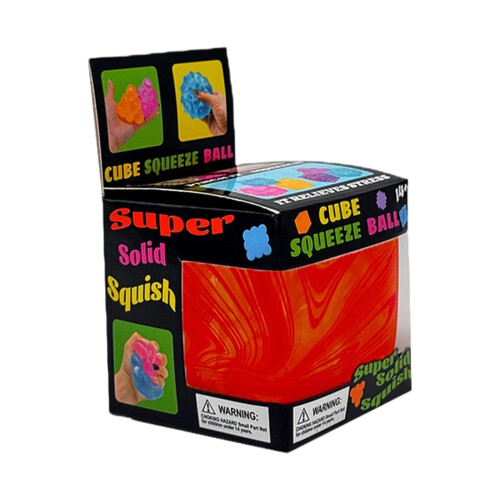 Senzorická mačkací hračka Nice Cube 2,17" červená