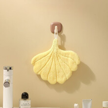 Asciugamano per le mani, asciugamano appeso New Leaf, pile di corallo, straccio assorbente spesso per cucina, fazzoletto da toilette per la casa