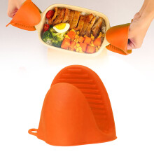 Format familial ! Lot de 3 maniques en silicone O-Vèn, gants de cuisine mignons et antidérapants en silicone O-Vèn pour friture et pâtisserie,