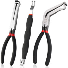 Taplcvy Heavy-Duty 8″ 60 Electrical Disconnect Pliers (Set of 3) – Compatible with Automotive Fuel Injectors, Sensor Tabs & Wiring Harnesses