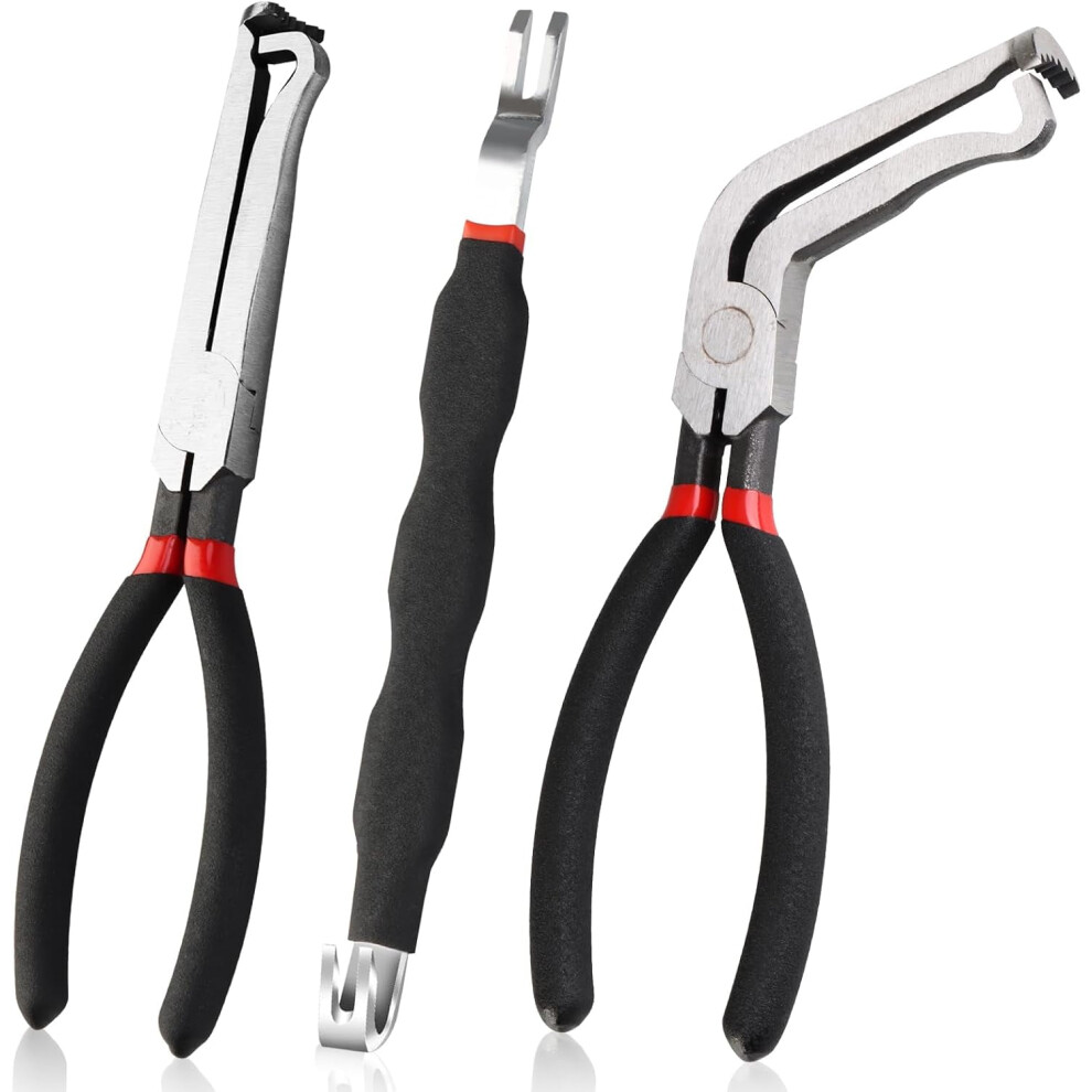 Taplcvy Heavy-Duty 8Â³ 60 Electrical Disconnect Pliers (Set Of 3) Â Compatible With Automotive Fuel Injectors, Sensor Tabs & Wiring Harnesses 9083649240748