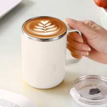 HauiWeiLyai Tasse à eau/café/thé de 500 ml en acier inoxydable avec couvercle, double paroi isolante et étanche, idéale pour le bureau