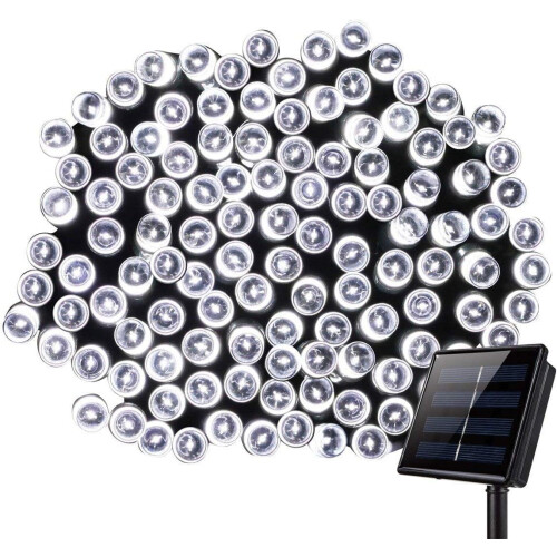 Solar lichtslinger met 300 LED's, 32 meter, IP65 waterdicht