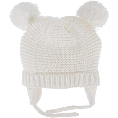 Bonnet bébé à cache-oreilles en maille douce et chaude avec doublure polaire 1