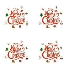 Ensemble d'autocollants de Noël pour porte de garage
