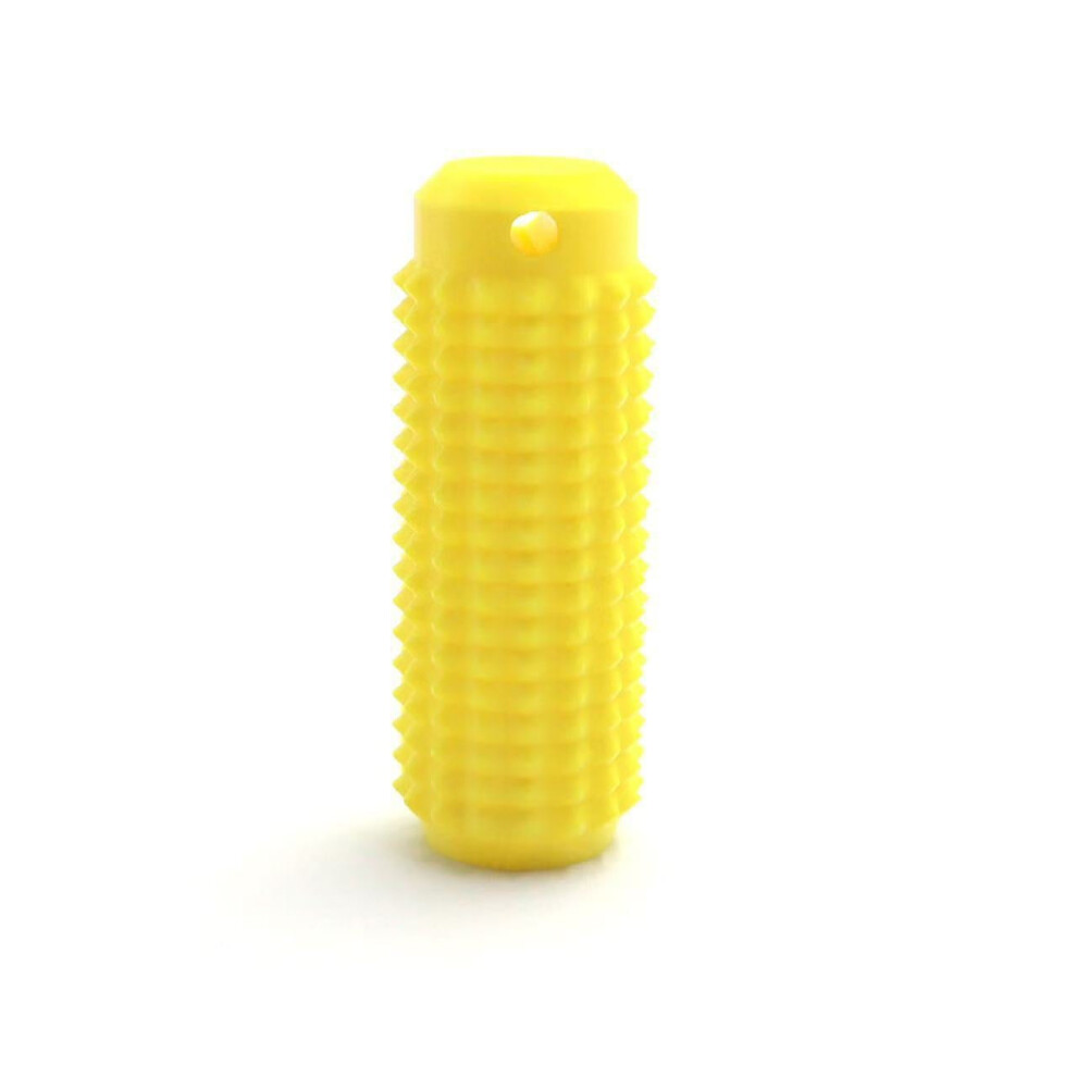 1SET 7cm stick+6.7cm ( Yellow) gourds 3D Portable pain-stimulating finger massage key chain