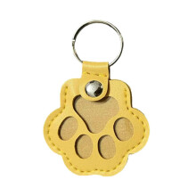 Leather Keychain Creative Pet Hair Storage Pendant for Cats and Dogs