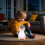 Pingvin kosedyr med LED-nattlys og glød 23 cm 4