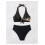 Σετ μπικίνι με λεοπάρ σχέδιο, μαύρο mesh halter και ψηλόμεσο τελείωμα 2