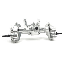 Kompletter Vorderachsbausatz Aus Metall für FMS 1/24 FCX24 Xiaoqi Crusher für K5 RC Zubehör Silber