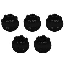 5X Voltage Meter Universal Voltmeter Digitalanzeige Wasserdicht LED Grüne Farbe für 12 V-24 V  Auto Motorrad Auto Lkw