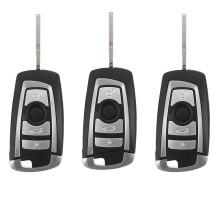 3X 4 Buttons 433MHZ Modified Floding Remote Key Without 7935AA ID44 Chip for - E38 E39 E46 Control Keyless PCF7935AA